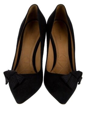 Isabel Marant Black Suede Bow Pumps – Size 9 (FR 40)